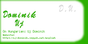 dominik uj business card